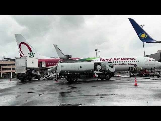 Mind blowing plane spotting scenes at Douala international airport