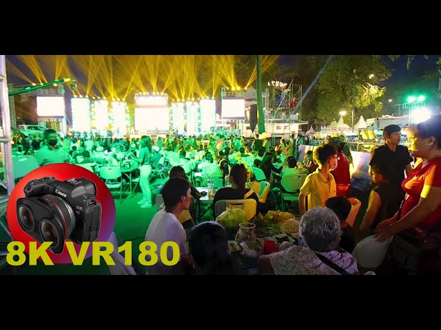 CAMBODIA WATER FESTIVAL Siem Reap families prepare for fun 8K 4K VR180 3D (Travel Videos ASMR Music)