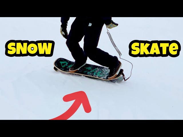 SNOW Skateboard?! 🛹 SNOWSKATE on The Mountain [Everytning U Need to Know]