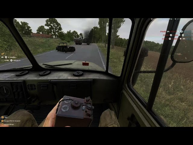 Arma Reforger Fuel Truck Goes boom! Deadeye Achievement Achieved.