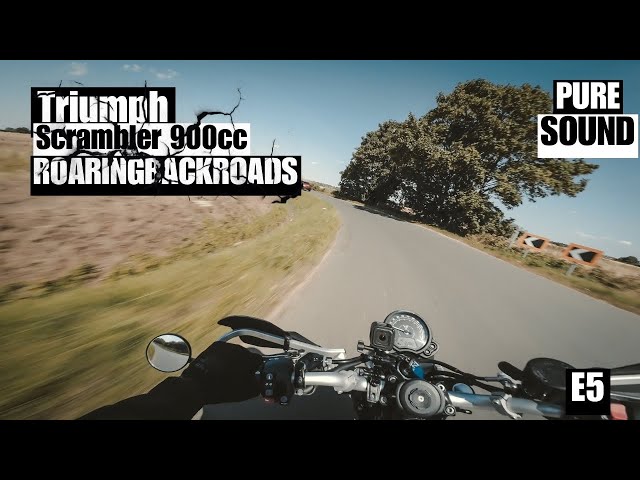 Triumph Street Scrambler Roaring Backroads! (ASMR) | Pure Sound E5