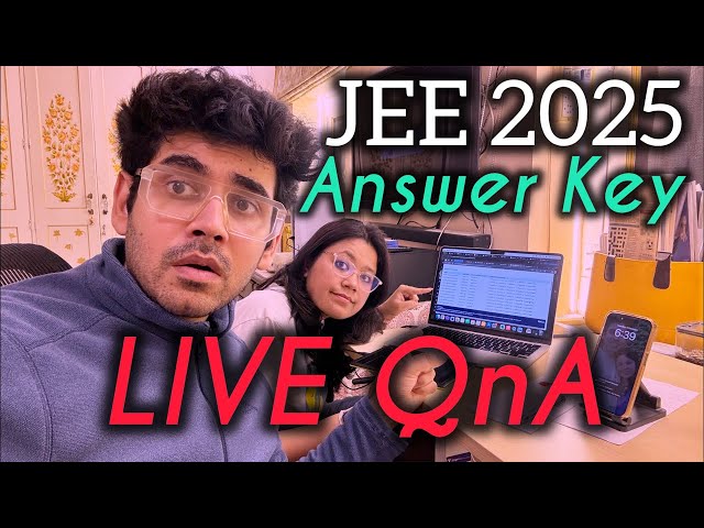 Response Sheet Challenge JEE 2025 Answer Key Live QnA