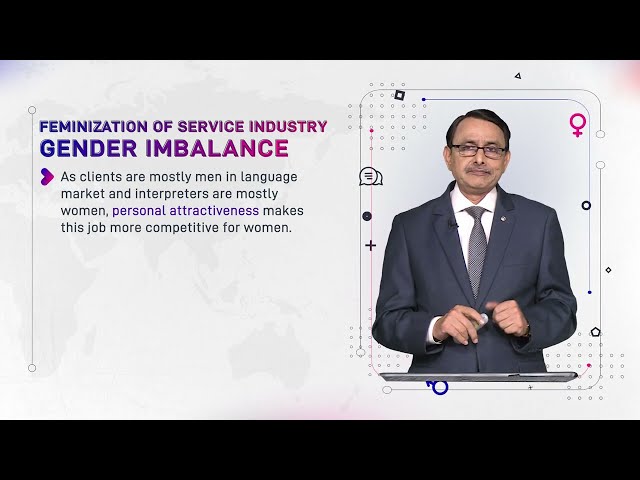 Feminization of Service Industry, Gender Imbalance | Language and Gender | ENG527_Topic103