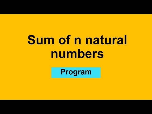 LeetCode | Basics | Malayalam | Sum of n natural numbers | Program