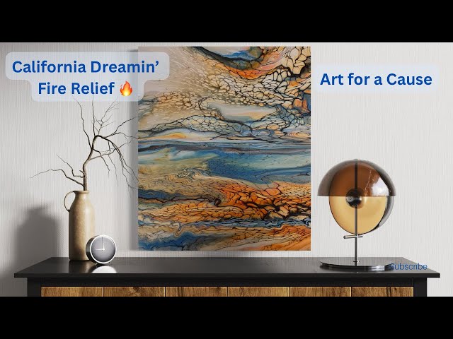 California’ Dreamin’ STUNNING Deconstructed Seascape Auction Piece!!