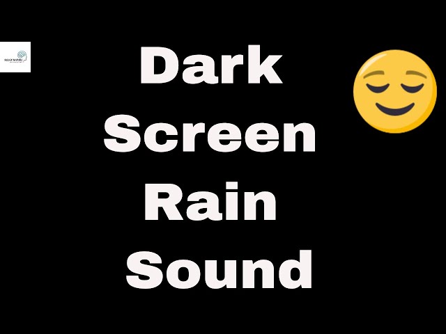 😴 Rain sounds for sleeping 10 hours dark screen. #darkscreen 💤