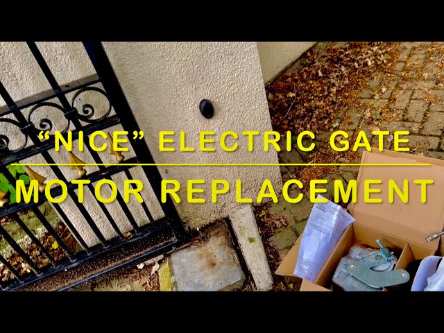 Electric Gate Motor Replacement - ‘NICE’ ME3000 or ME3100