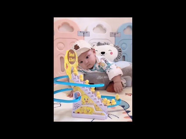 So cute baby enjoy toys