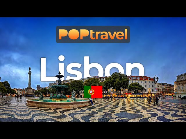 Walking in LISBON, Portugal 🇵🇹 - Rainy Winter Evening - 4K HDR