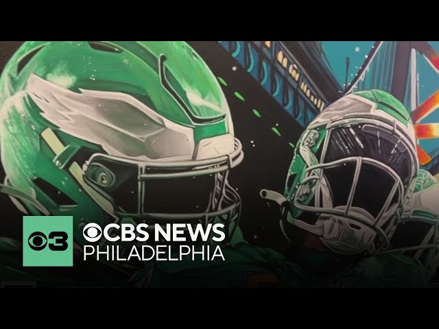 Local artist hopes to inspire others with latest Eagles painting