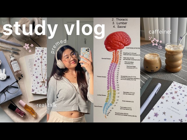 24 HOUR STUDY VLOG📓✮˚. exam prep, study timelapse, lots of caffeine, flashcards, real talk