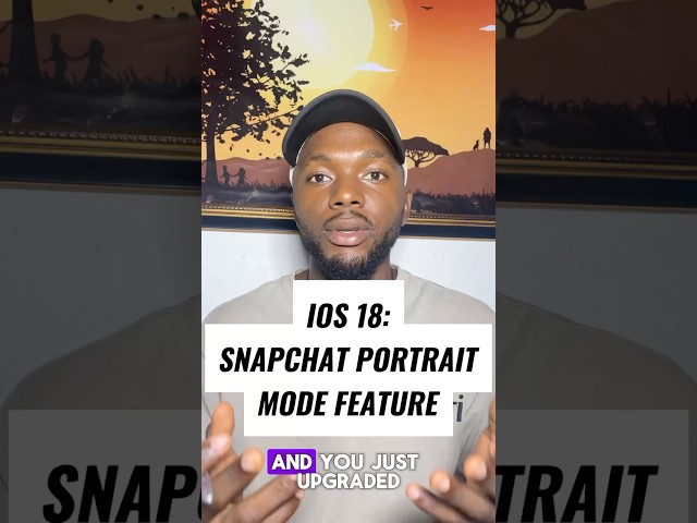 iOS 18: How to Activate Portrait Mode on Snapchat #iphonevideos #iphoneupdates #ios18