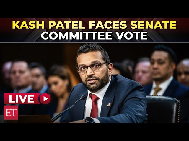 LIVE | Kash Patel, Trump's pick for FBI director, faces Senate Committee vote