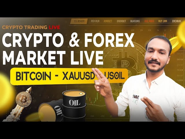 CRYPTO & FOREX LIVE Trading 🔥 | Bitcoin, Gold (XAUUSD), USOIL Analysis | PM Small Trader