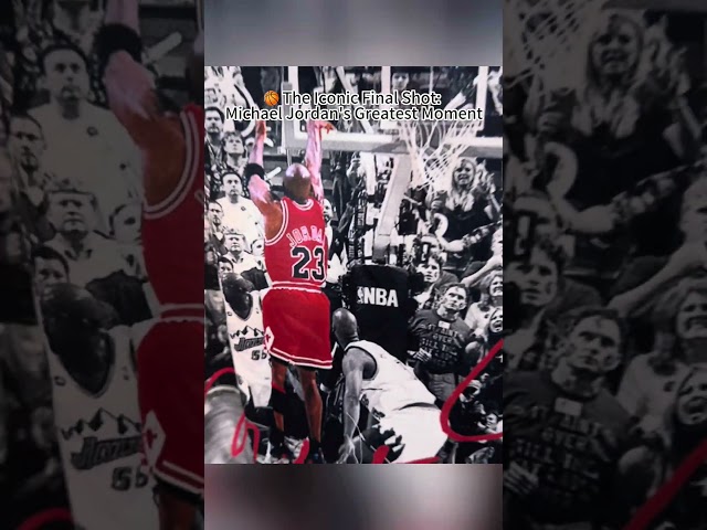 🏀 The Iconic Final Shot: Michael Jordan's Greatest Moment #inkedjoy #mj #hoodie