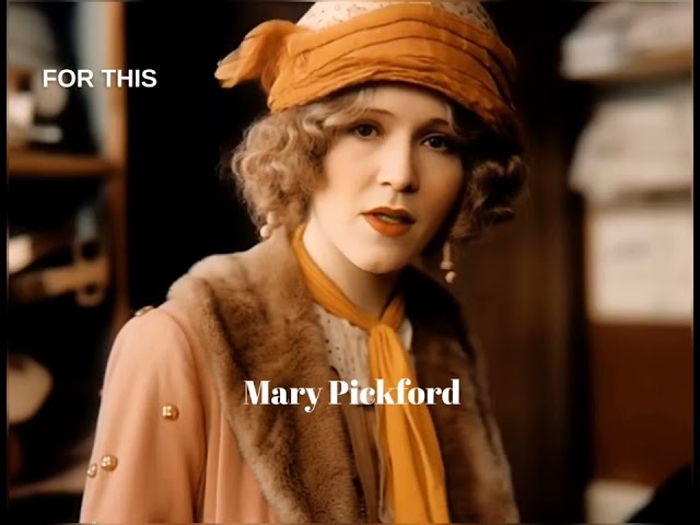 Mary Pickford (1892-1979) - Silent film actress and co-founder of United Artists.