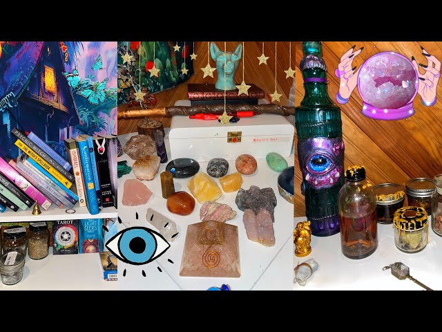 Altar Tour🔮Crystals/Potions/Witchy Books