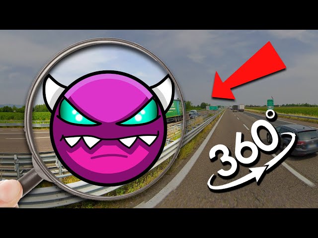 FIND Medium Demon-Fire In The Hole | Medium Demon-All Geometry Dash Finding Challenge 360° VR Video