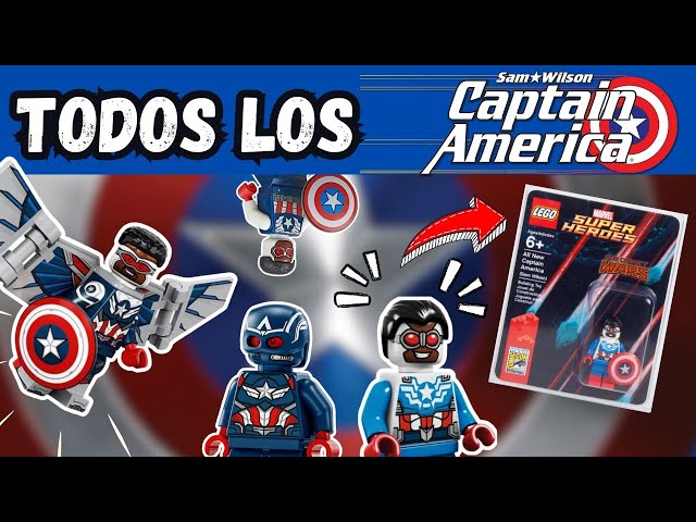 TODAS las figuras LEGO del Capitán América (Sam) que existen / Minifigs