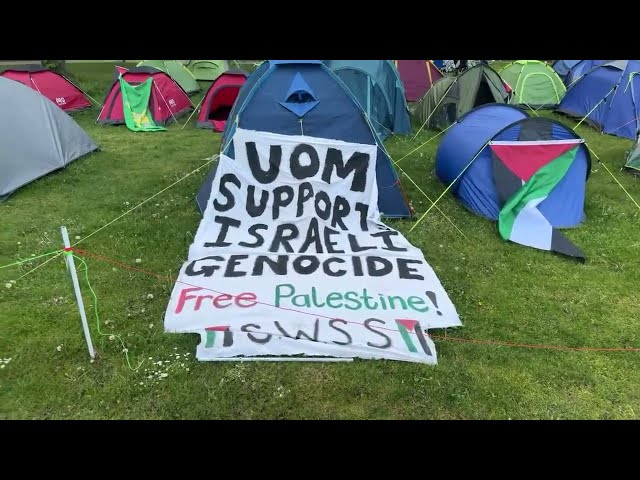 LIVE: University of Manchester’s encampment for Gaza