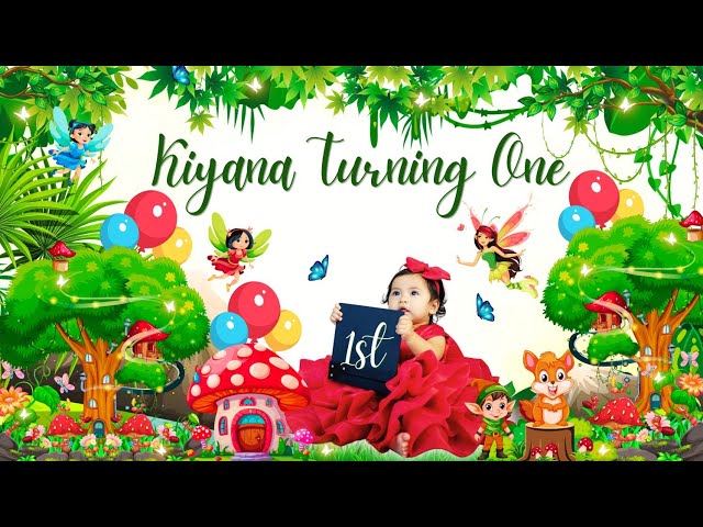 Latest First Birthday Invitation Video For Baby Girl#viralvideo