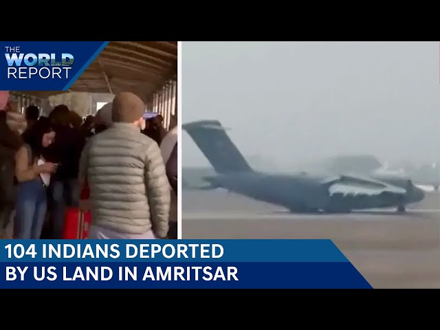 Indians Deported From US | 104 Illegal Indian Immigrants Deported from US Land In Punjab's Amritsar