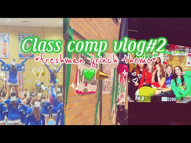 CLASS COMP VLOG#2| winter pep rally,student games,spirt day|💚📣