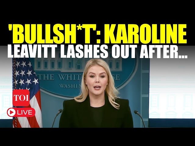 Karoline Leavitt LIVE | 'That's Bullsh*t': Trump's Press Secy Jab After Grilling On New Policy