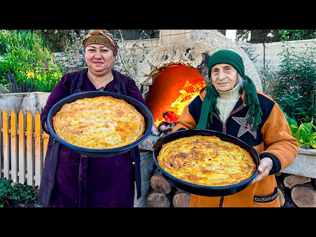 TSKAN - Crispy Meat and Potato Pastry in Mud Oven | Traditional Lezgi Cuisine