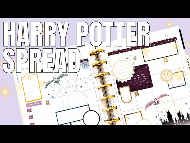 Harry Potter Plan With Me | Classic Happy Planner Spread | Decorative Planning