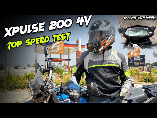 Hero Xpulse 200 4v Top Speed Test | Telugu Moto vlog |  Explore With Nanda