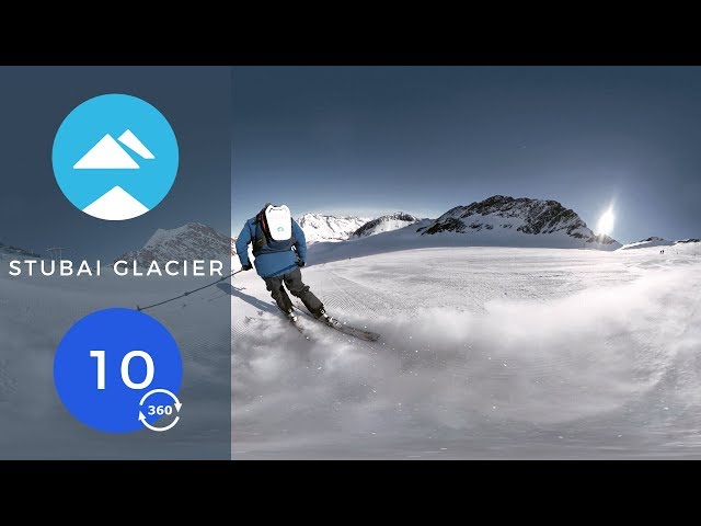 Blue 10 - 360 VR | Stubai Glacier, Austria | Piste View