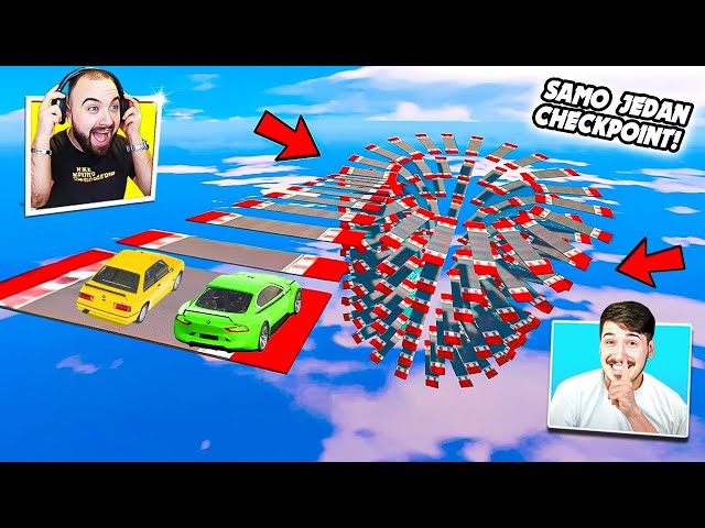 OVO JE NAJTEŽA GTA 5 TRKA IKADA! SAMO JEDAN CHECKPOINT?! 🤯🚗 (Šone vs Impe)