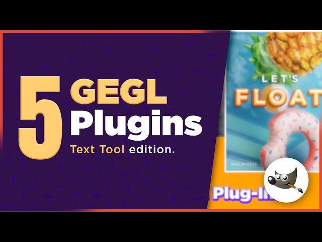 5 Amazing GEGL Plugins - Outline text in GIMP - GIMP Tutorial