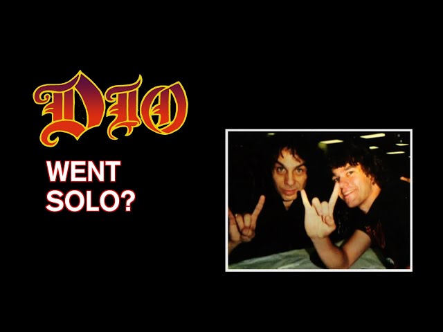 DIO Was A Band - NOT a Ronnie James Dio solo project!