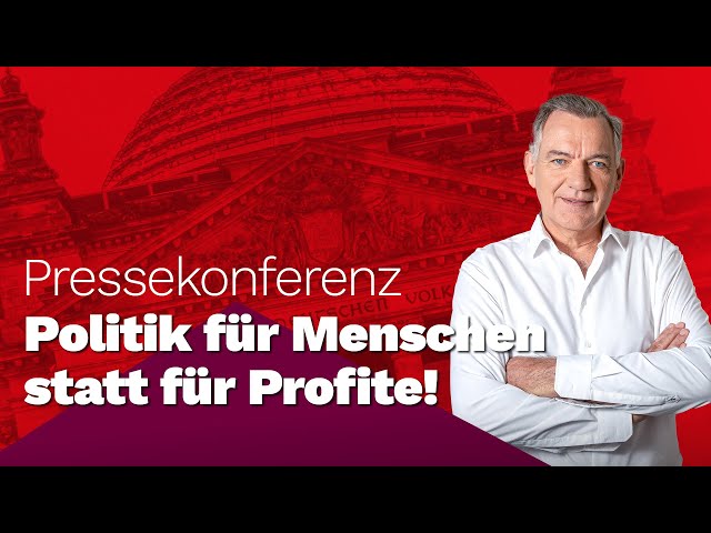 "Heizen, Wohnen, Pflege – Politik für Menschen statt für Profite!" Pressekonferenz mit Jan van Aken