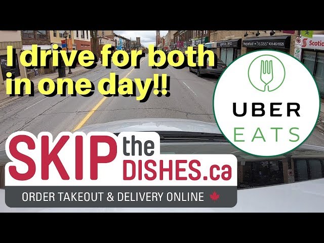 I drove for both Skip the Dishes AND UberEats on the same day - SKUBER !