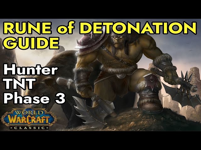 Hunter Rune of Detonation TNT Guide | WoW Classic SoD