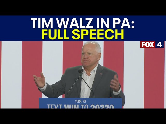 Tim Walz rally in Pennsylvania: FULL SPEECH