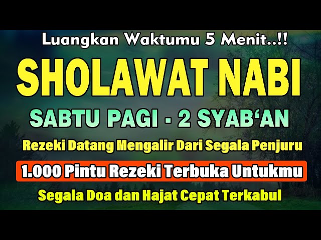 PUTAR SIANG INI !! SHOLAWAT JIBRIL PENGABUL HAJAT, MENDATANGKAN REZEKI, PENGHAPUS DOSA