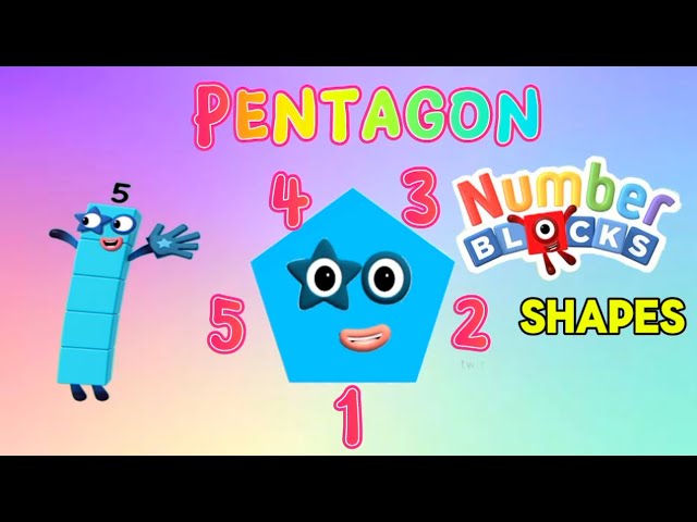 NUMBERBLOCKS | LEARN DIFFERENT SHAPES AND SIDES | LEARN TO COUNT | hello george