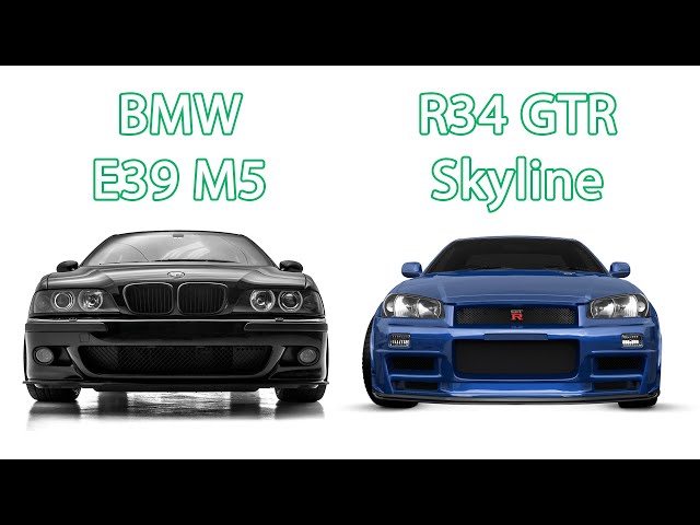 BMW E39 M5 vs R34 GTR Skyline