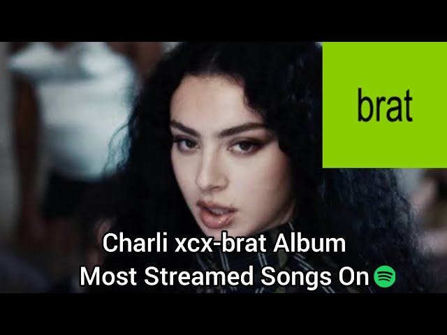 Charli xcx-brat Album Most Streamed Songs On Spotify