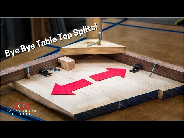 Best Table Top Hardware to Avoid Splitting