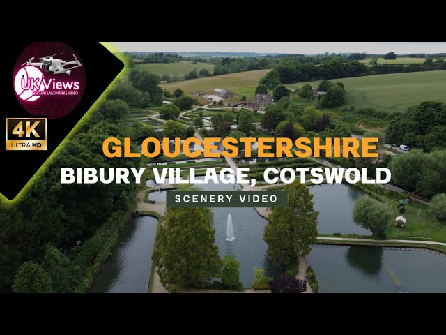 Drone Aerial Relaxation in Gloucestershire | Cotswold Village View (4K)