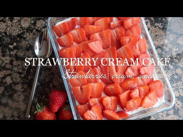 STRAWBERRY CREAM CAKE | IFTAR RECIPE