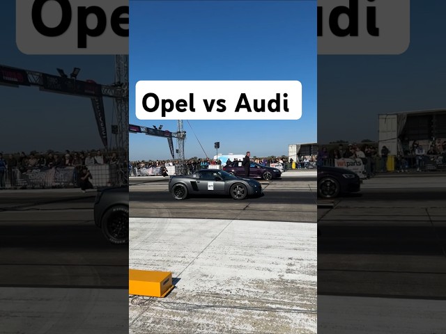 Opel Speedster Turbo  vs Audi Rs3 Drag Racing