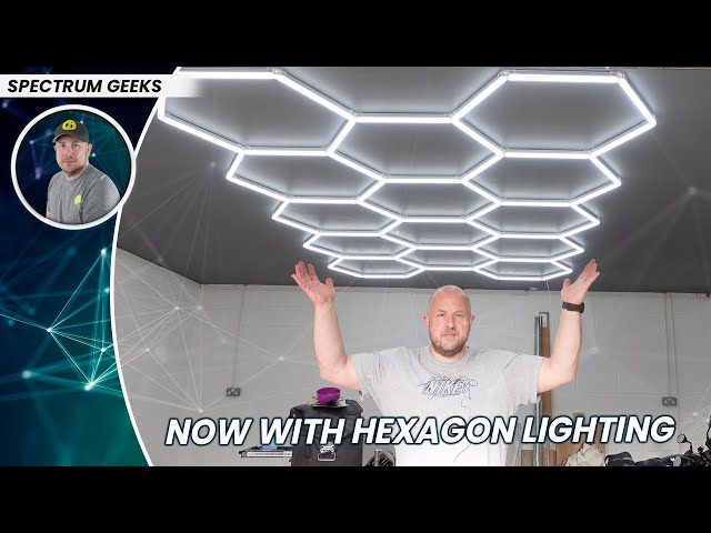 My Dream Garage Build // Part 2 // Hexagon Lights // Electrics // Garage Door