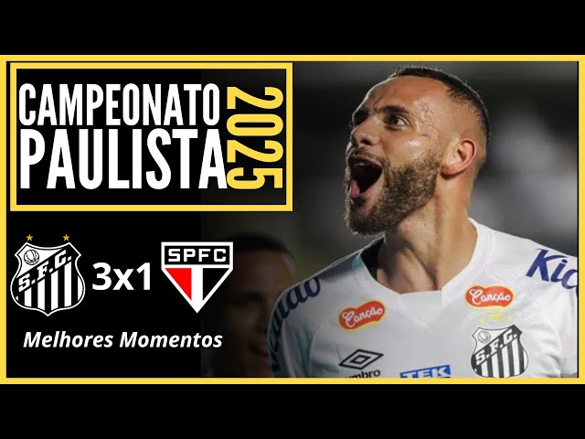 Melhores Momentos Santos vence São Paulo de virada e encerra sequência negativa. EFEITO NEYMAR?