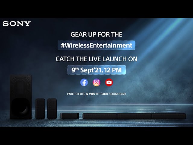 Sony HT-S40R Soundbar LIVE Launch Event with Mr. Sunil Nayyar